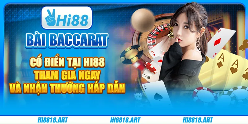 Bài baccarat cổ điển tại Hi88 - Tham gia ngay và nhận thưởng hấp dẫn